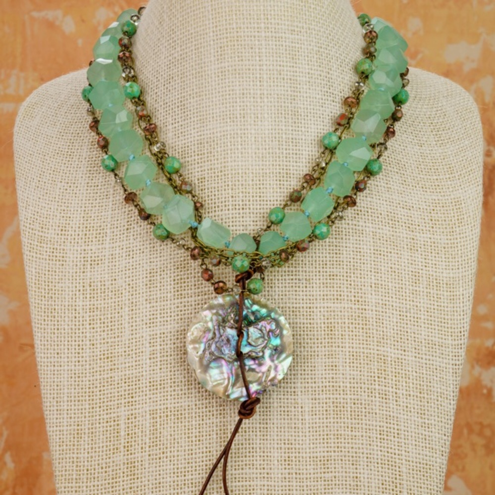 Julio designs one of a kind necklace